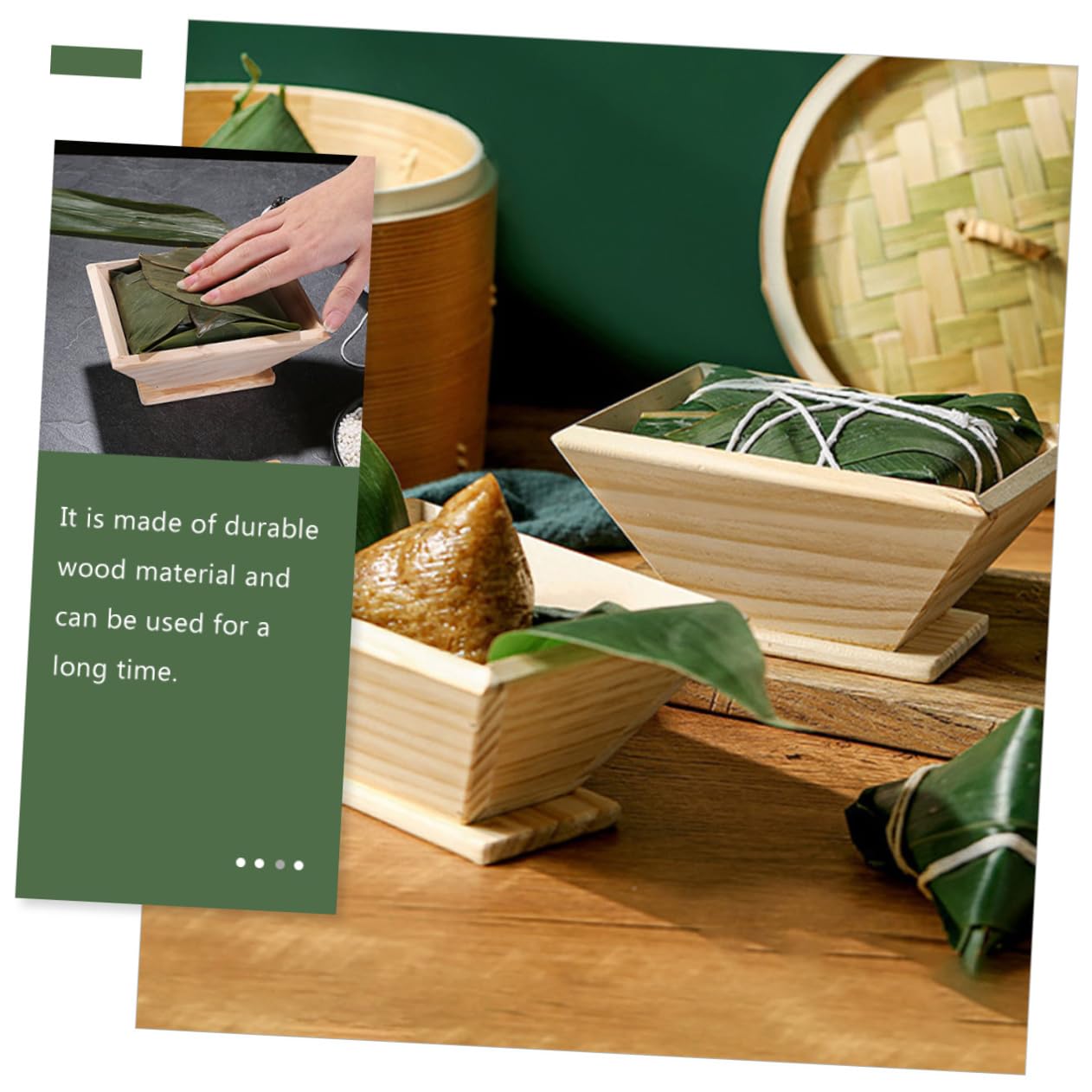 Amazon.com: EXCEART Wooden Zongzi Mold Food Molds Chocolate Tools